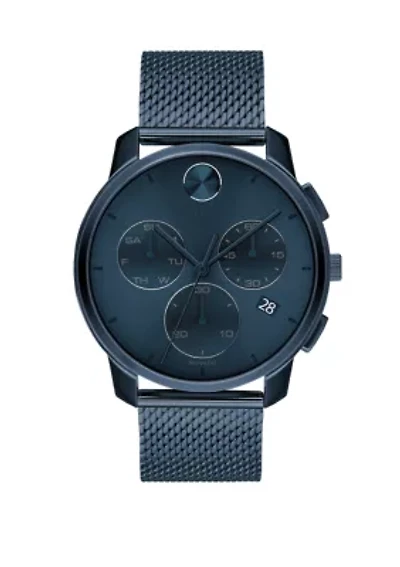 Men's 42 Millimeter Stainless Steel Bold Mesh Bracelet Watch