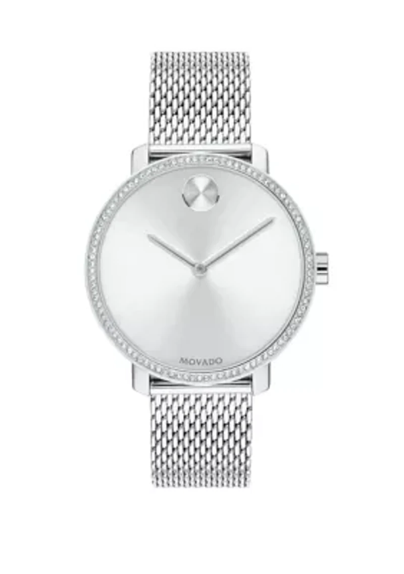 Women's Stainless Steel BOLD Mesh Bracelet Watch