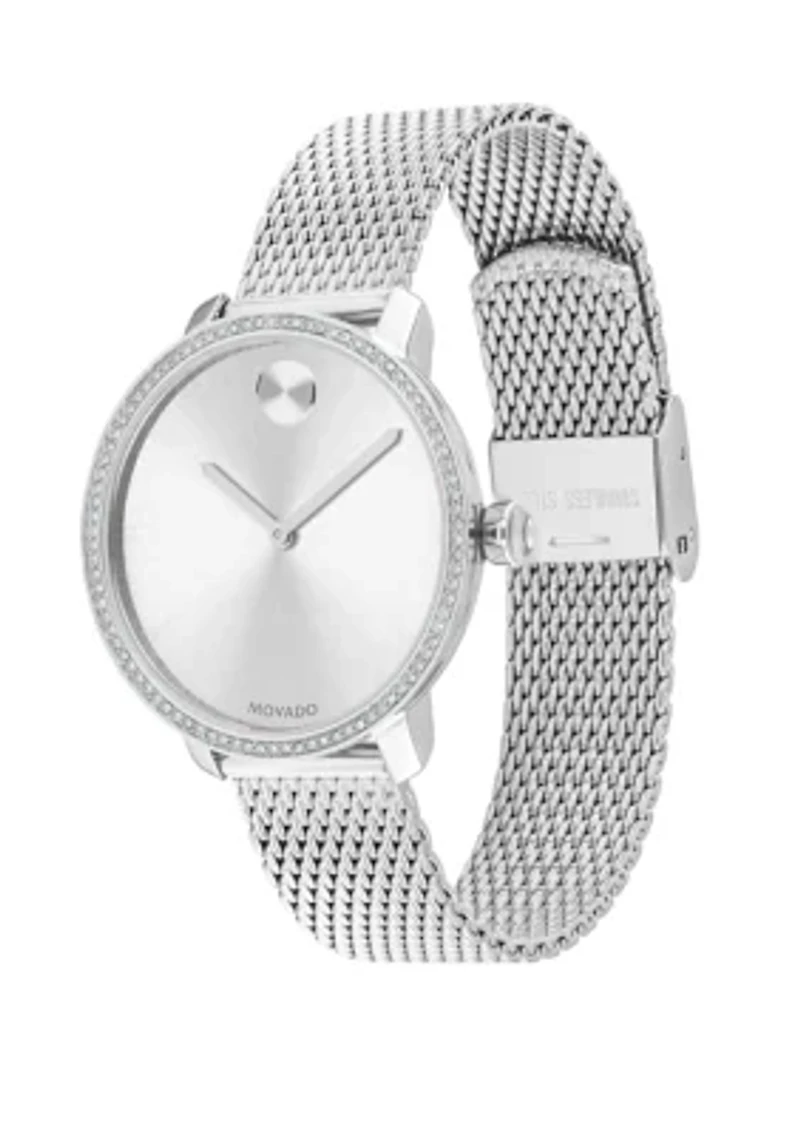 Women's Stainless Steel BOLD Mesh Bracelet Watch