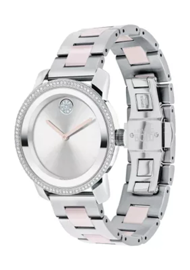 Silver Dial Bracelet Watch 