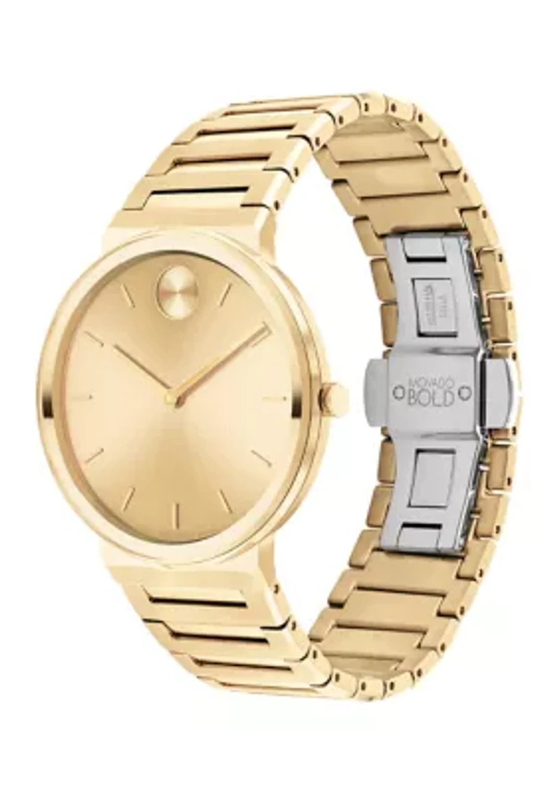 Men's Bold Horizon Yellow Dial Watch