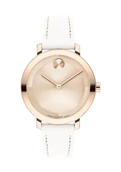 Women's Bold Evolution 2 Beige Leather Band Watch 