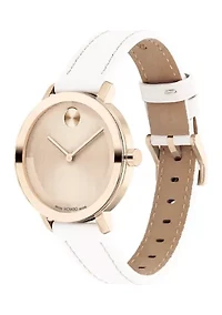 Women's Bold Evolution 2 Beige Leather Band Watch 