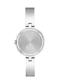 Pink Dial Bangle Watch 