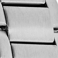 Men's Stainless Steel Dress Watch with Day and Date Subdial