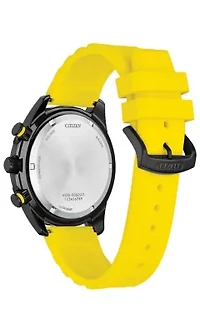 Citizen Mens Sport Casual Brycen Yellow Strap Watch 44.8mm