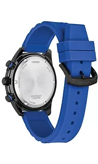 Citizen Mens Sport Casual Brycen Blue Strap Watch 44.8mm