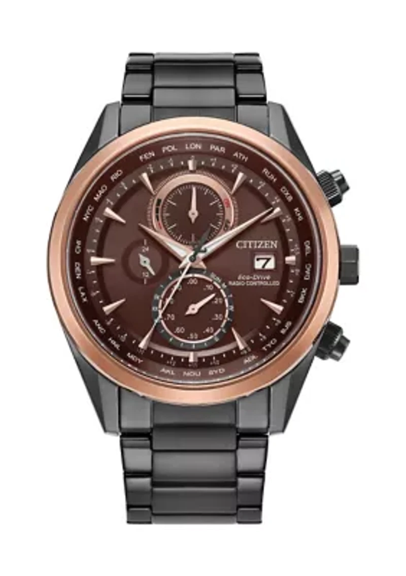 Men's Sport Luxury Radio Control Gray Bracelet Watch