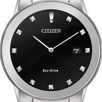 Eco-Drive Men's Silver-Tone Axiom Watch
