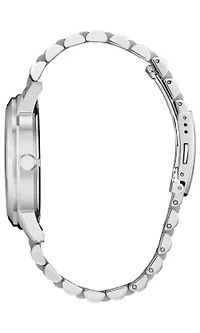 Citizen Mens Dress/Classic Eco Rolan Silver-Tone Bracelet Watch 40.5mm