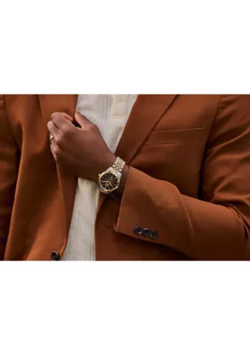 Men's Classic Rolan Two-Tone Bracelet Watch, 40.5 mm