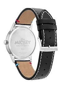 Citizen Eco-Drive Unisex Disney Sensational Six Black Strap Watch, 40mm