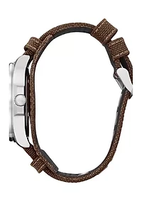Citizen Men's Star Wars The Mandalorian Brown Leather Strap Watch, 44mm