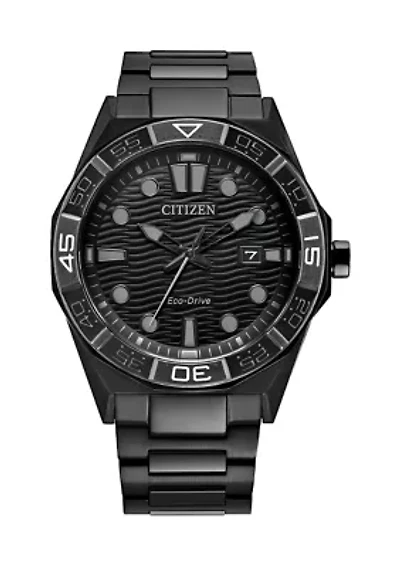 Citizen Men's  Brycen Black Stainless Steel Bracelet Watch 42mm