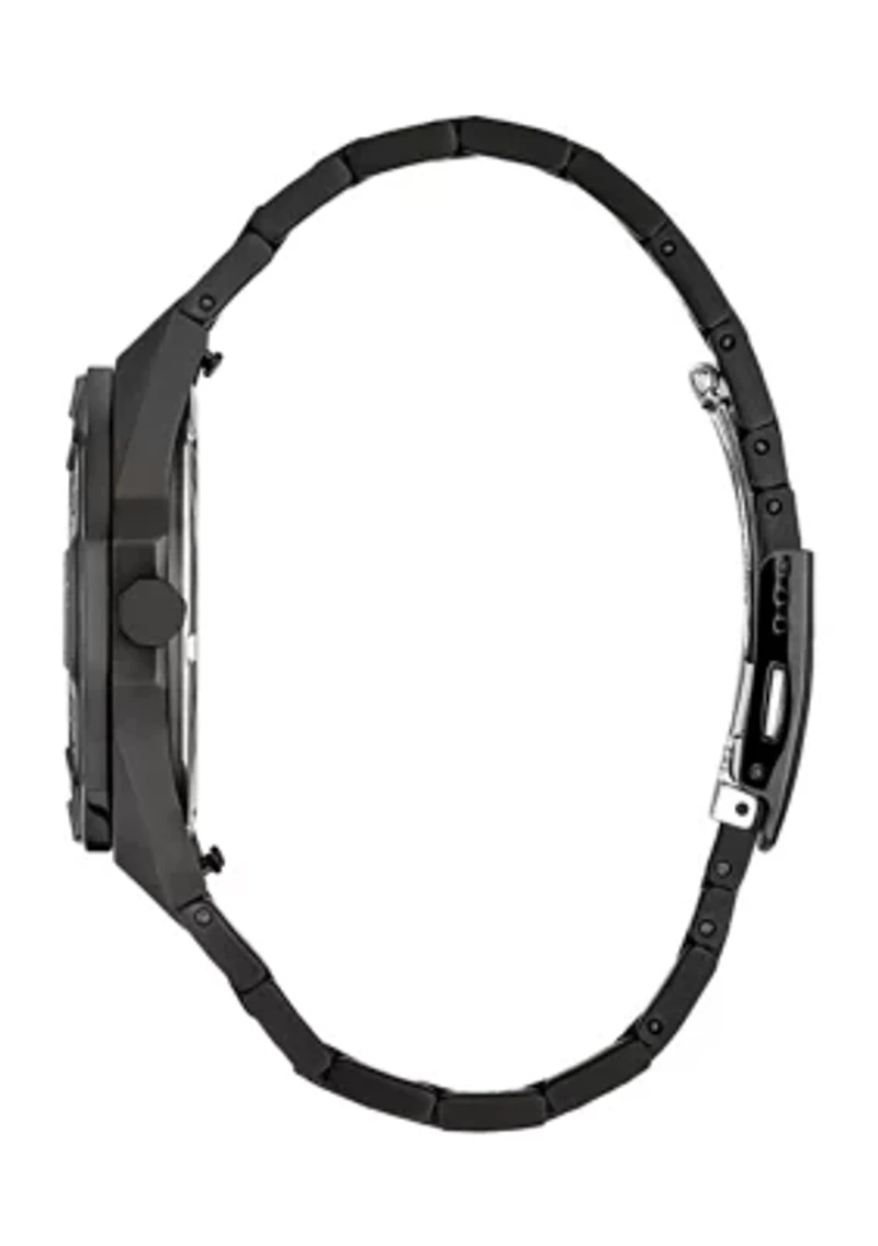 Citizen Men's  Brycen Black Stainless Steel Bracelet Watch 42mm