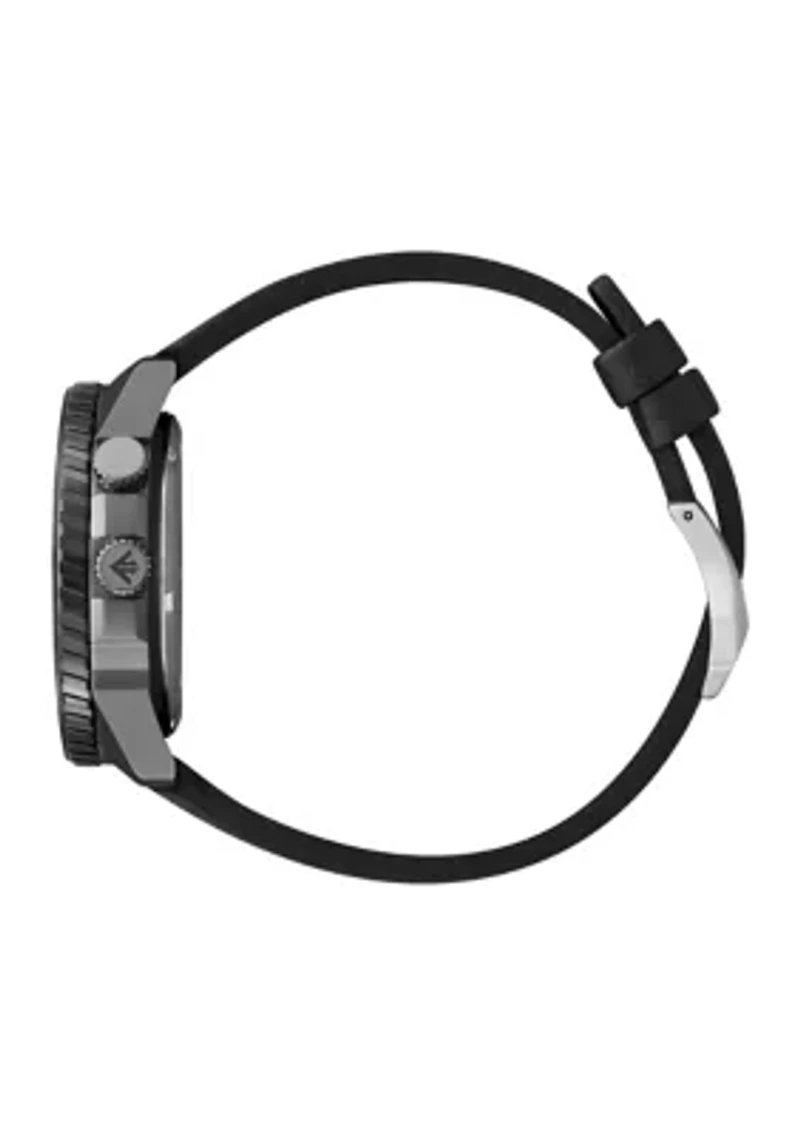 Eco-Drive Leather Stainless Steel Watch 