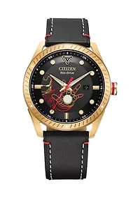 Citizen Eco-Drive Men's Marvel Tony Stark Black Strap Watch, 43mm