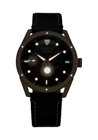 Citizen Eco-Drive Men's Marvel Tony Stark Black Strap Watch, 43mm