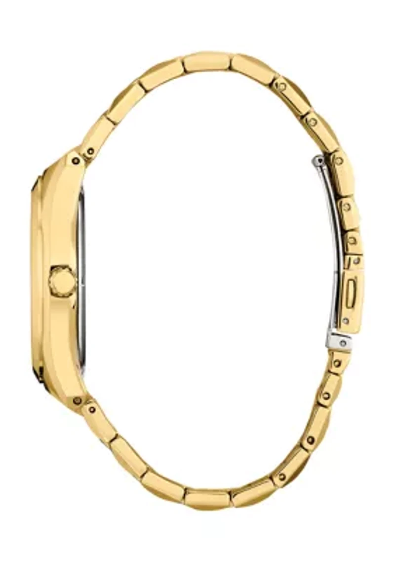 Men's Dress Classic Corso Gold Tone Stainless Steel Bracelet Watch 
