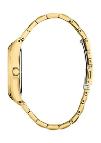 Men's Dress Classic Corso Gold Tone Stainless Steel Bracelet Watch 