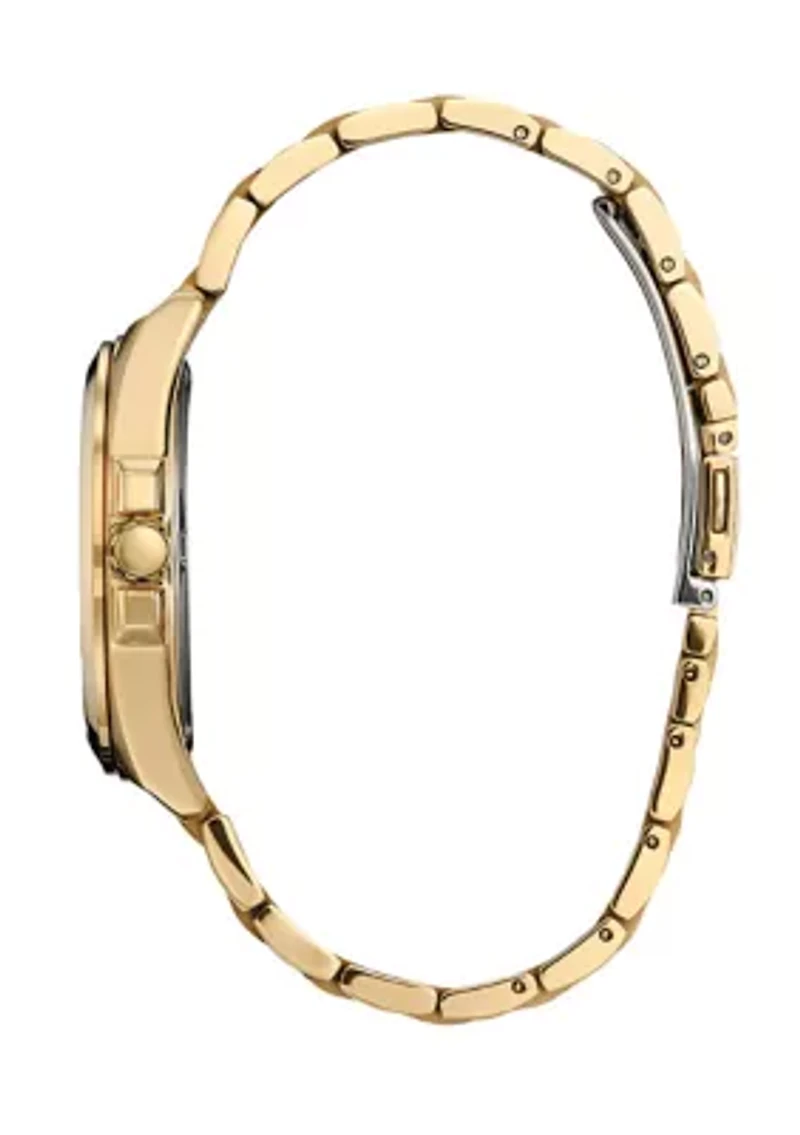 Men's Classic Peyton Gold Tone Stainless Steel Bracelet Watch