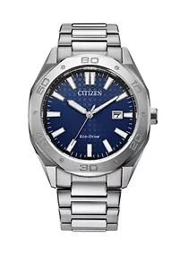 Men's Sport Casual Sport Casual Silver Tone Stainless Steel Bracelet Watch 