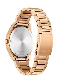 Men's Sport Casual Rose Gold Tone Stainless Steel Bracelet Watch 