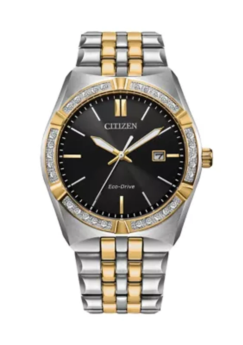 Men's Dress Classic Corso Two Tone Stainless Steel Bracelet Watch 