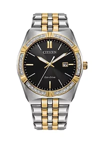 Men's Dress Classic Corso Two Tone Stainless Steel Bracelet Watch 