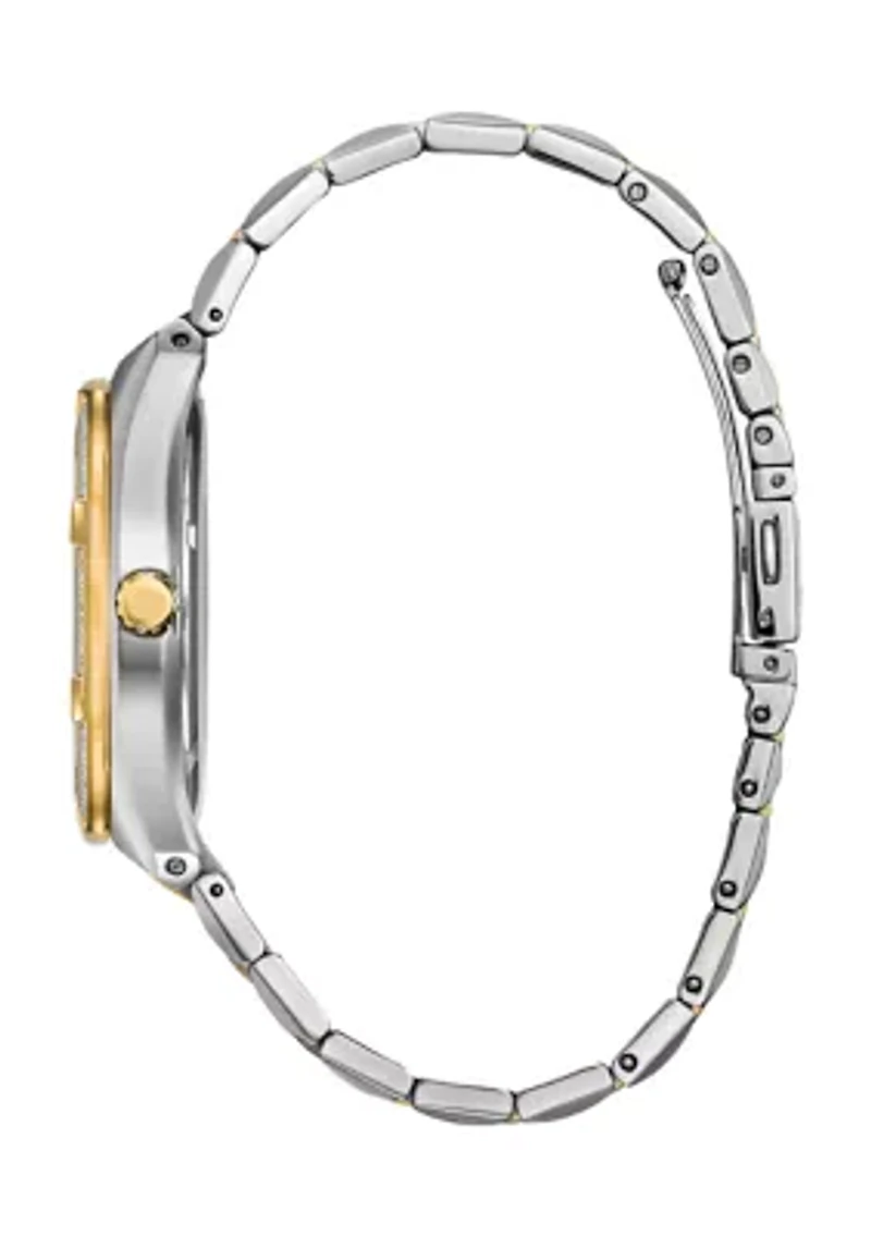 Men's Dress Classic Corso Two Tone Stainless Steel Bracelet Watch 