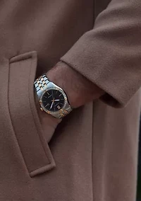 Men's Dress Classic Corso Two Tone Stainless Steel Bracelet Watch 