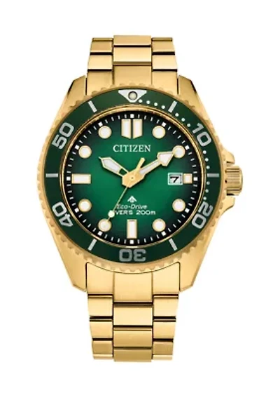 Citizen Men's  Dive 3 Gold-Tone Stainless Steel Bracelet Watch 41mm