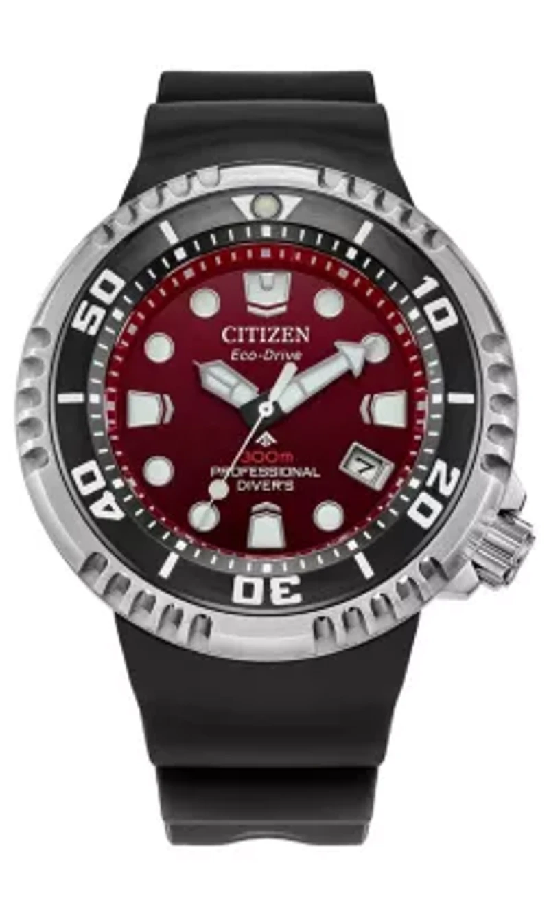 Citizen Mens Promaster Eco Dive Black Strap Watch 46mm