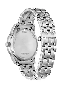 Men's Classic Calendrier Silver-Tone Bracelet Watch, 41.8 mm