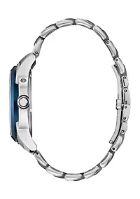 Men's Classic Calendrier Silver-Tone Bracelet Watch, 41.8 mm