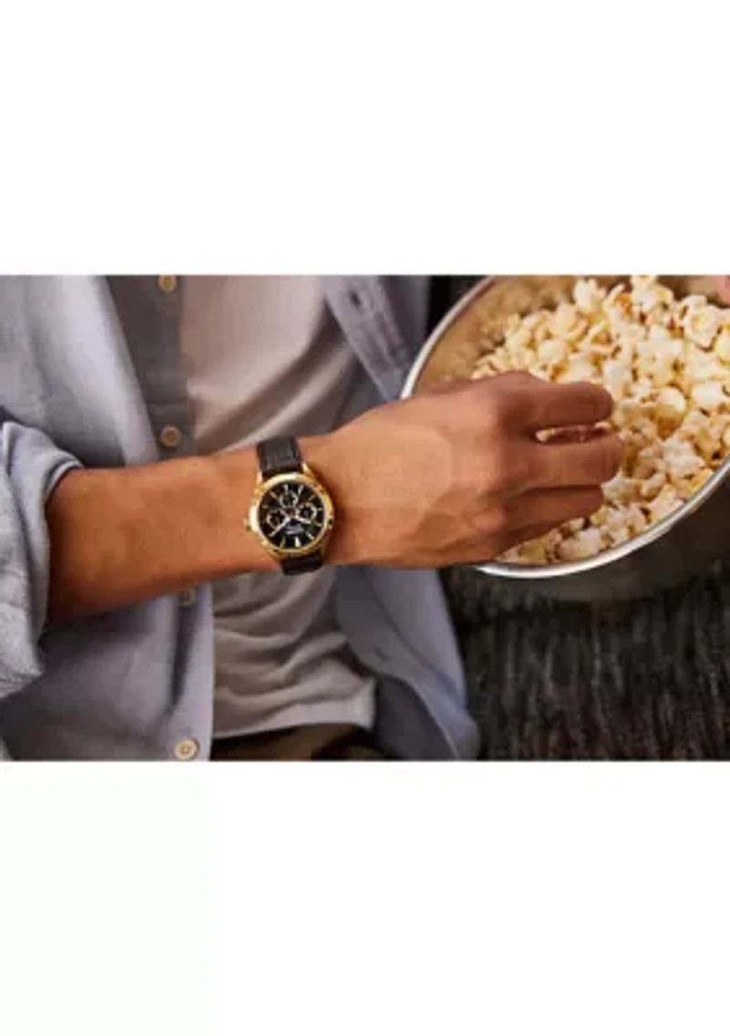 Men's Classic Eco Rolan Brown Strap Watch 