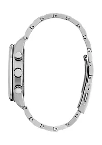 Sport Luxury Tsuki-yomi A-T Silver-Tone Super Titanium Bracelet Watch 43mm Case