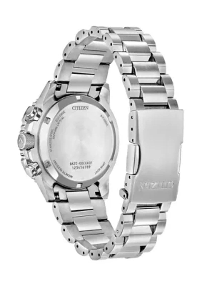 Men's Promaster Navihawk Silver-Tone Bracelet Watch