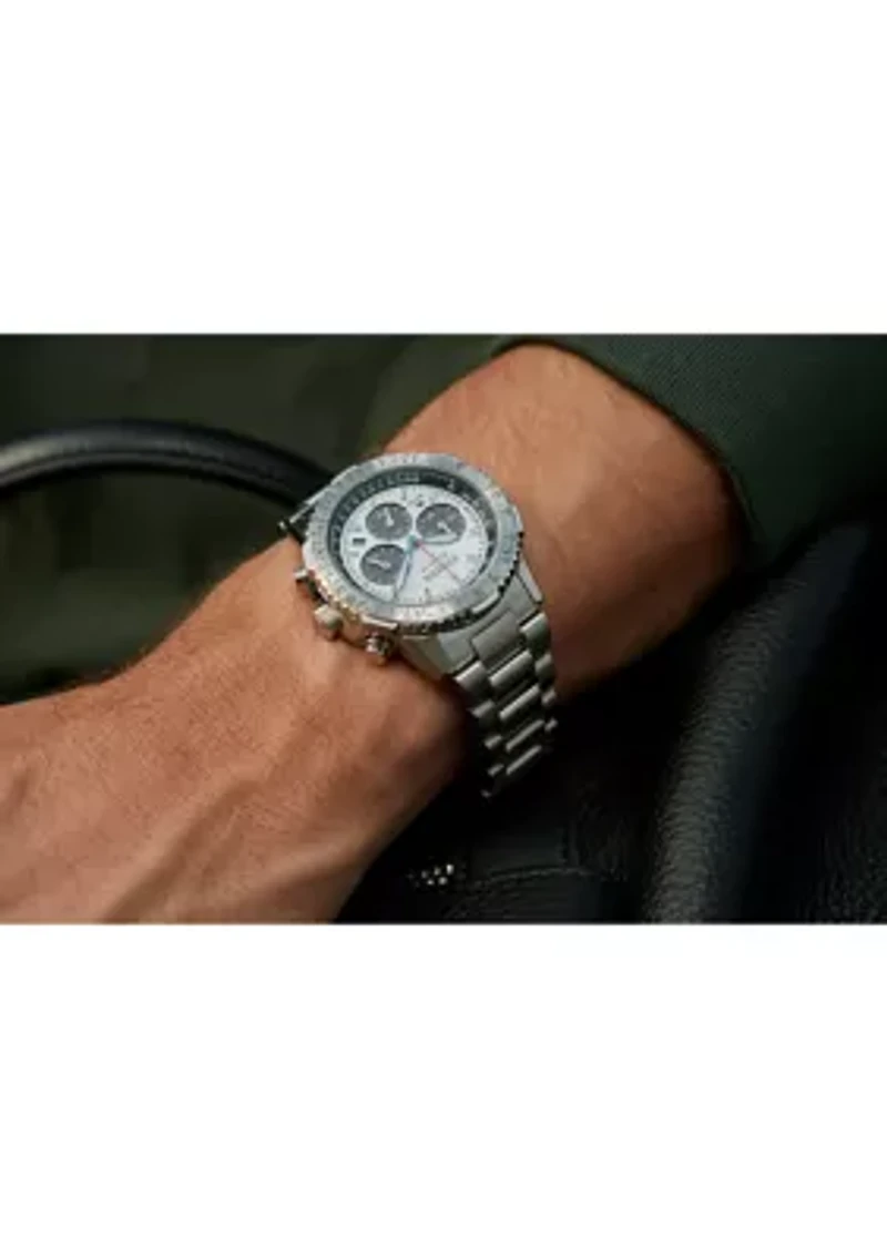 Men's Promaster Navihawk Silver-Tone Bracelet Watch