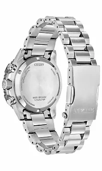 Citizen Mens Promaster Eco Navihawk Silver-Tone Bracelet Watch 40mm