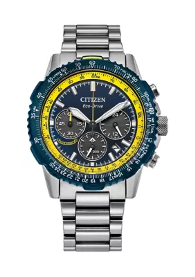 Citizen Men's  Navihawk  Stainless Steel Bracelet Watch 40mm
