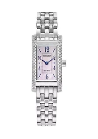 Citizen Women's Classic Eco Classic Eco Silver-Tone Stainless Steel Bracelet Watch 28.3mm