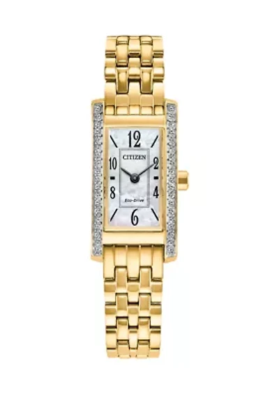 Citizen Women's Classic Eco Classic Eco Gold-Tone Stainless Steel Bracelet Watch 28.3mm