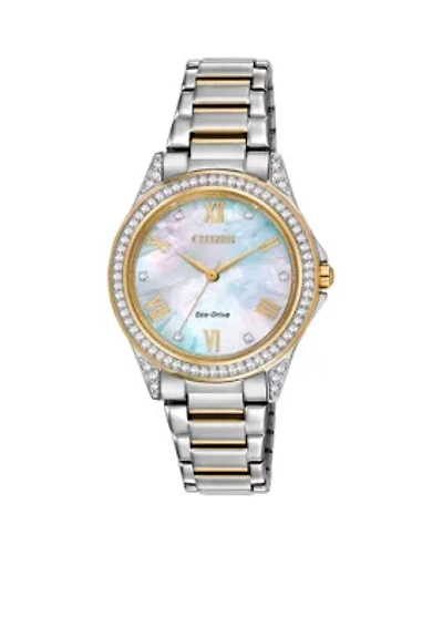 Women's Two Tone Stainless Steel Swarovski Watch