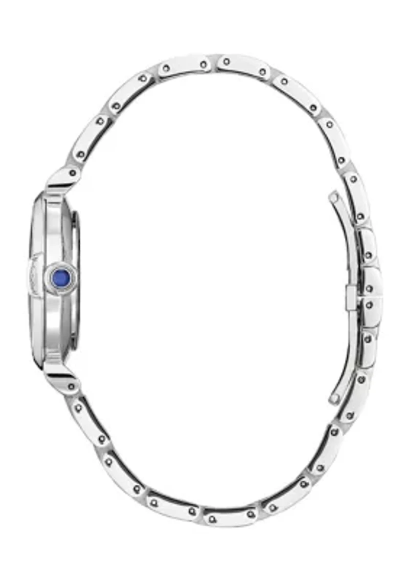 Women's Dress Classic Silver Tone Stainless Steel Watch 