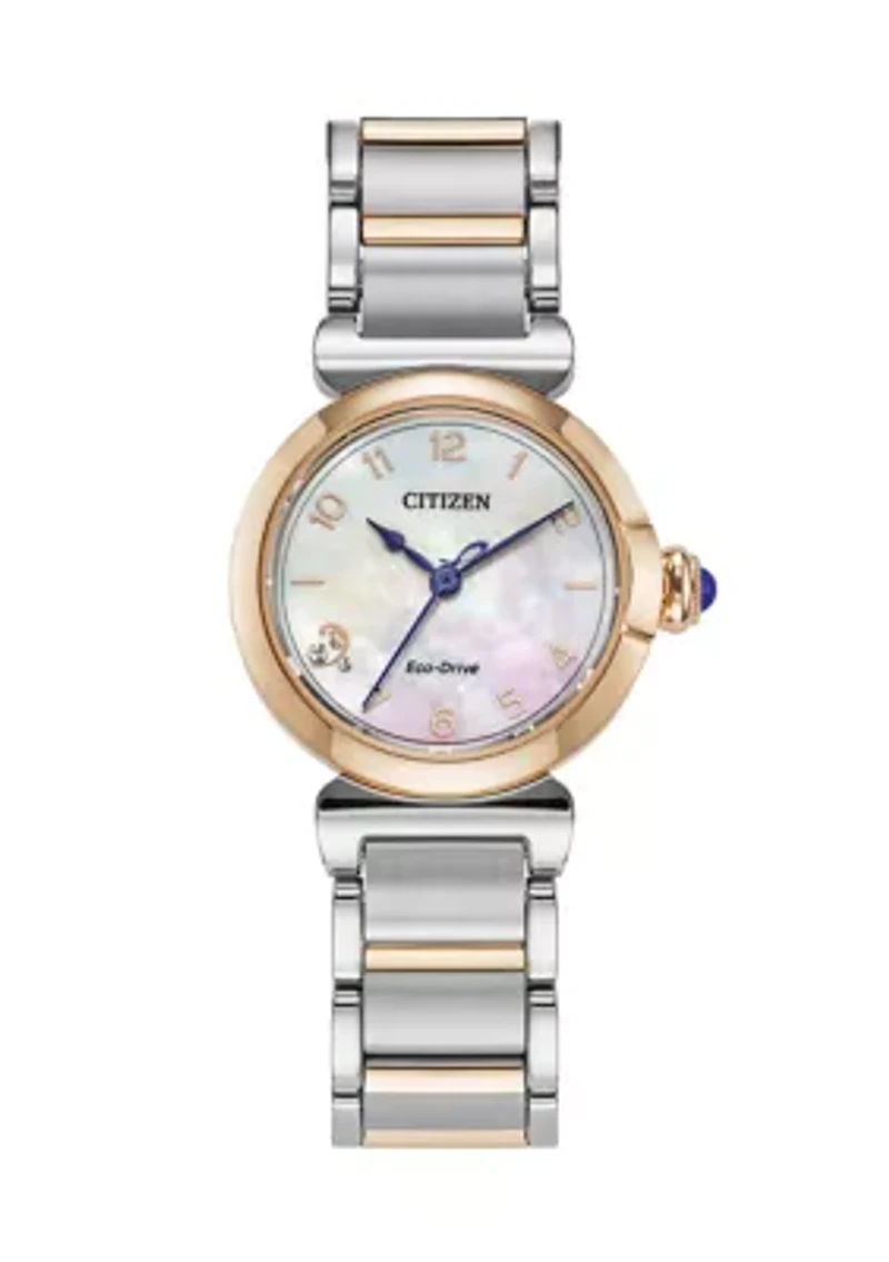 Citizens Ladies Classic Eco Mae Two-Tone Bracelet Watch