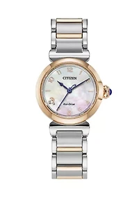 Citizens Ladies Classic Eco Mae Two-Tone Bracelet Watch