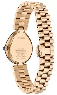 Citizen Ladies Rose Gold-Tone Stainless Steel Bracelet Watch 26mm