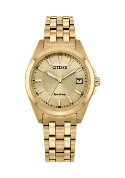 Women's Classic Peyton Gold Tone Stainless Steel Bracelet Watch 
