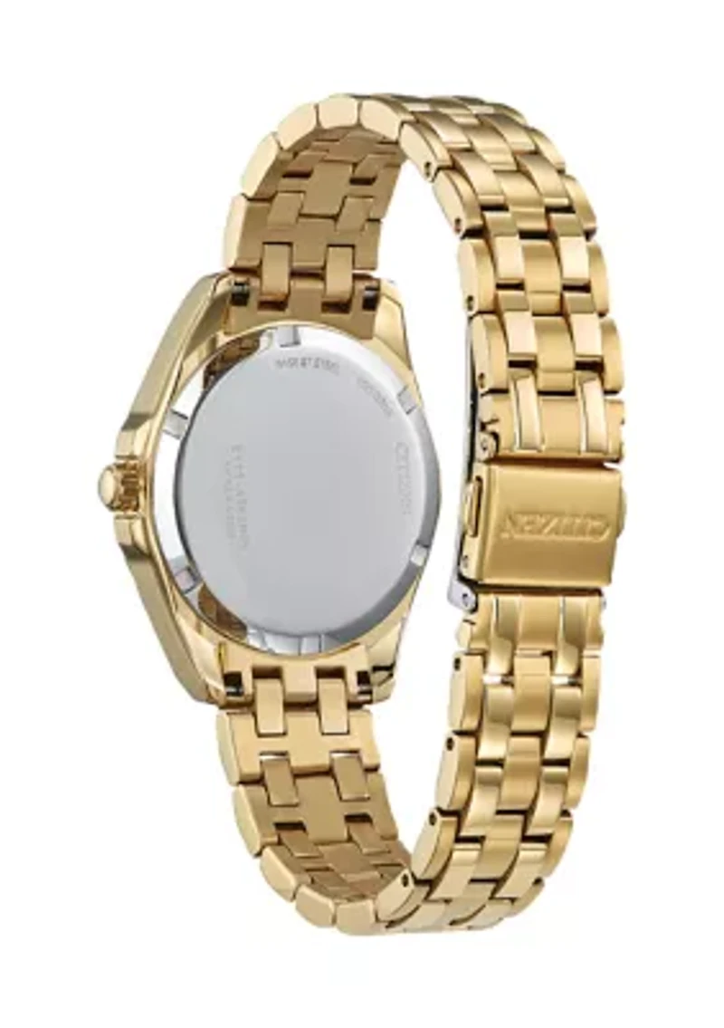 Women's Classic Peyton Gold Tone Stainless Steel Bracelet Watch 